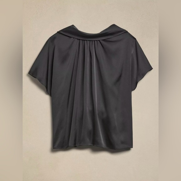 NWT Banana Republic Factory TIE-BACK BLOUSE Color Rose Pink - Picture 4 of 4